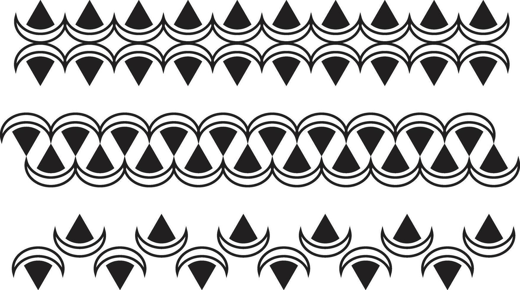 Decorative separating's border design set vector