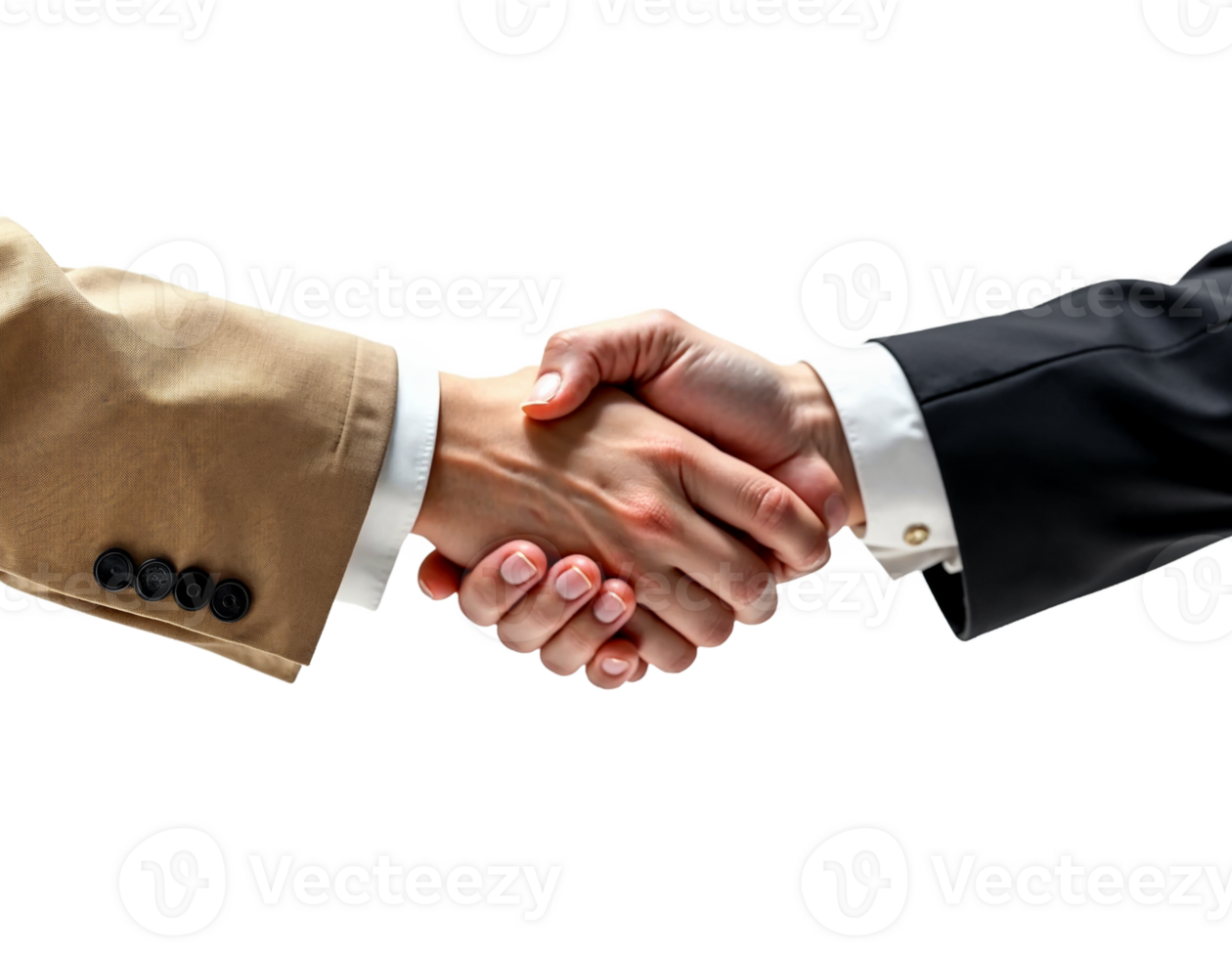 A Handshake Between Two Individuals in Business Attire png