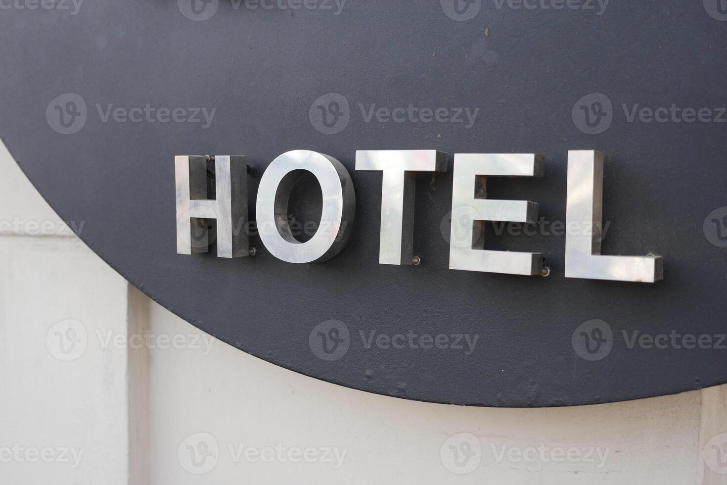 Contemporary Hotel Signage in a Vibrant Urban Environment for Guest Accommodation and Comfort photo