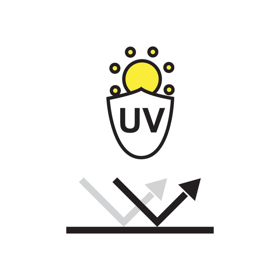 Sun Shield and Protection Skin of UV Rays Line Icon. Skin Care and SPF Cream for Skin from Ultraviolet Radiation. Block Solar Light Outline Icon. Editable Stroke vector
