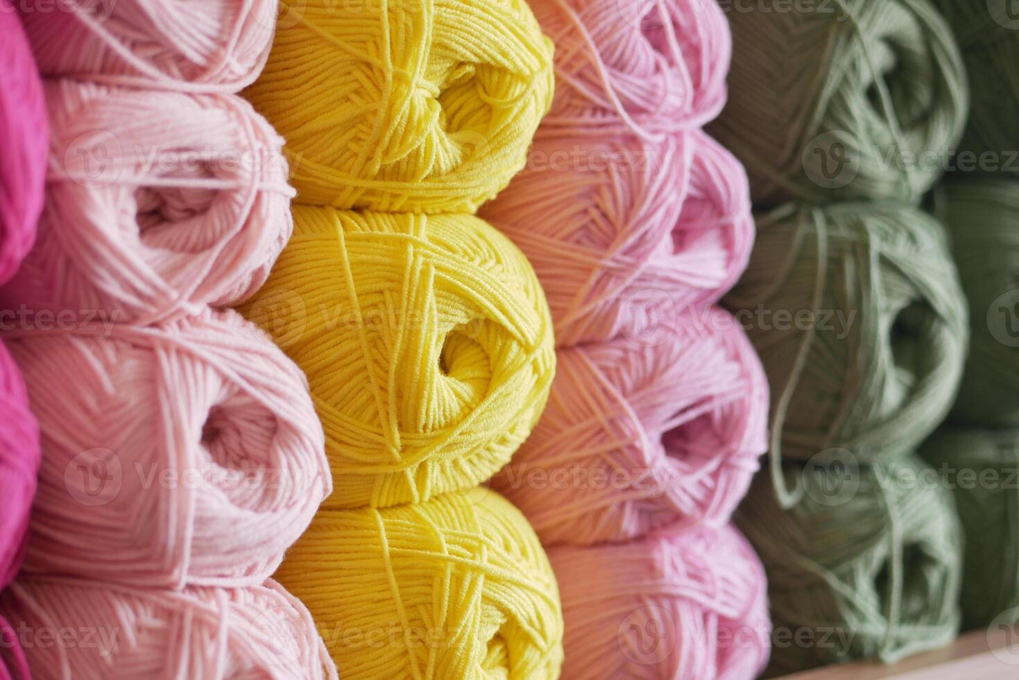 Discover colorful yarn spools perfect for diverse crafting and knitting projects photo