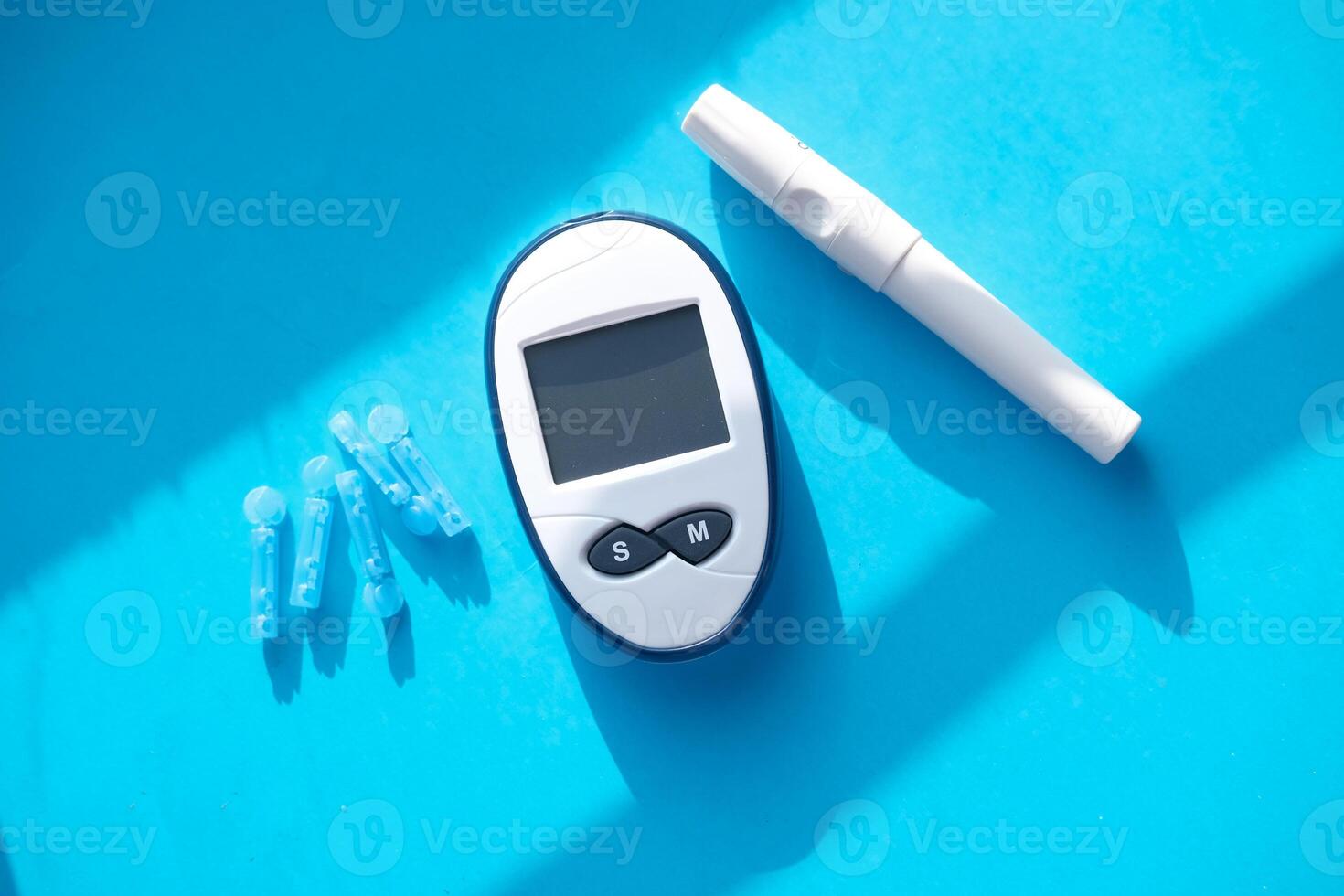 Diabetes Management Glucometer and Test Strips for Accurate Blood Sugar Monitoring photo