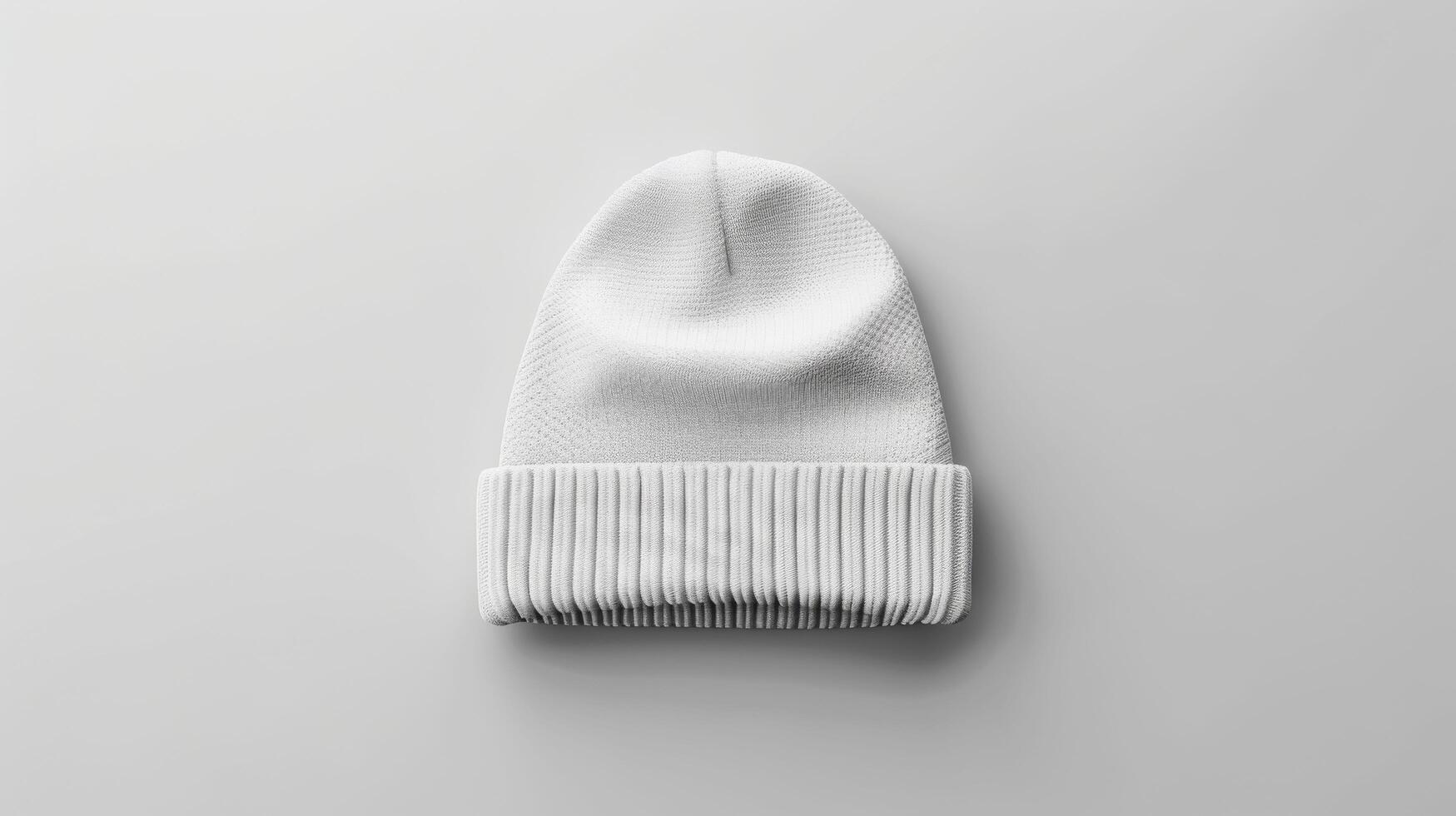 A white hat is laying on a white surface photo