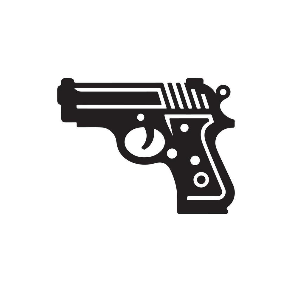 Elegant Gun Form for Branding vector