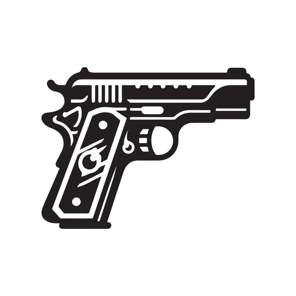 Classic Shape of Firearm Accuracy vector