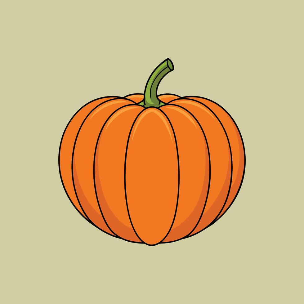 Simple Pumpkin Love in Autumn vector