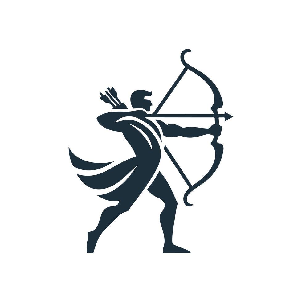 On Target Archer Bow Logo vector