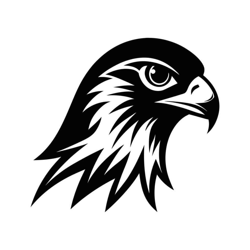 Dynamic Ferruginous Hawk Logo Design vector