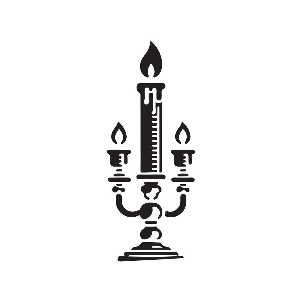Eternal Flame Shadow Icon Design vector