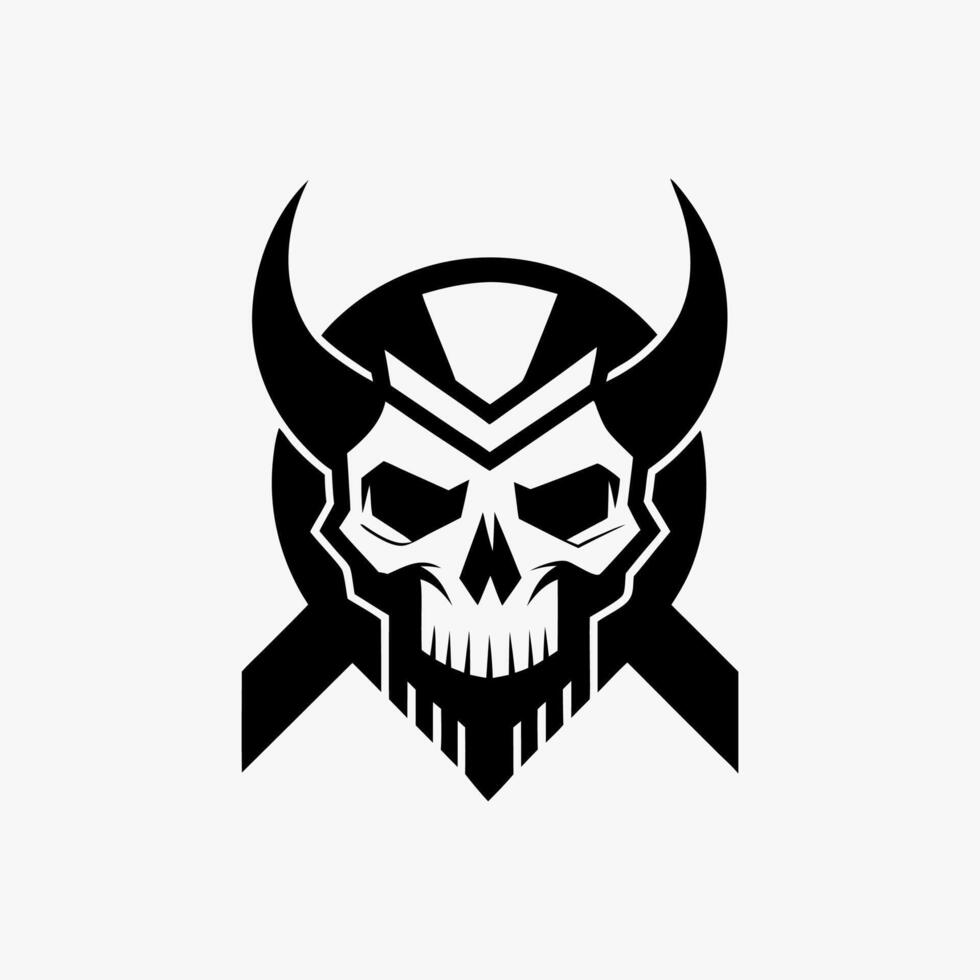 Skull Valkyrie Eternal Warrior Badge vector
