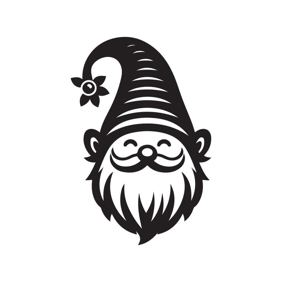 Whimsy Gnomes Festive Season Icons vector