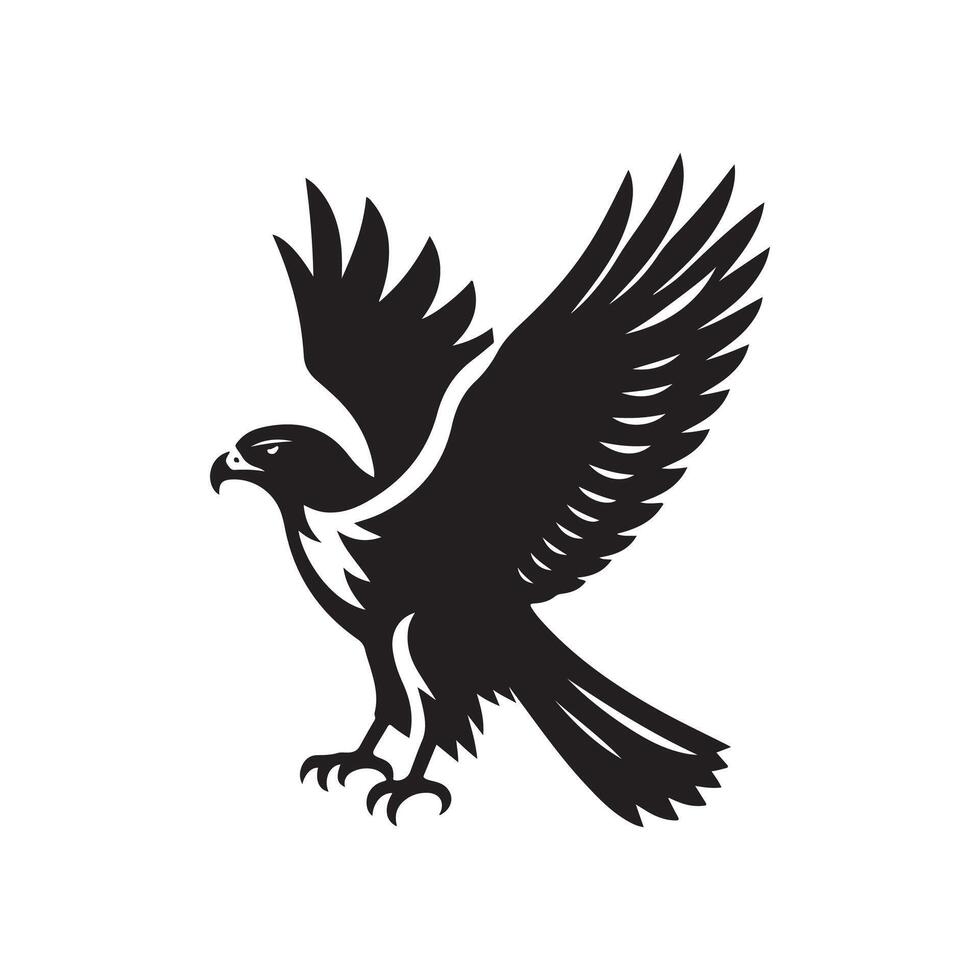 Modern Ferruginous Hawk Logo Concept vector