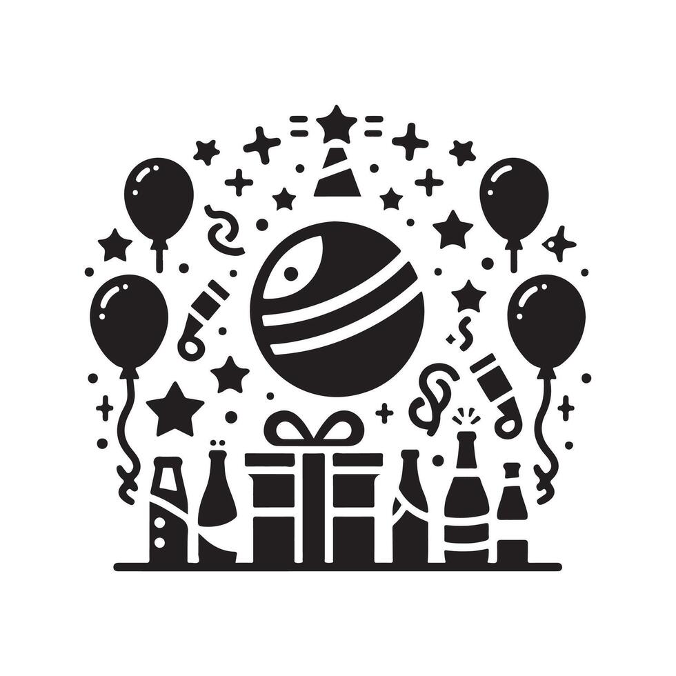 Groove Motion Disco Party Design vector
