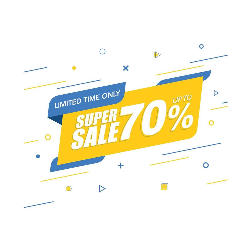 Super Sale 70 Discount Offer vector