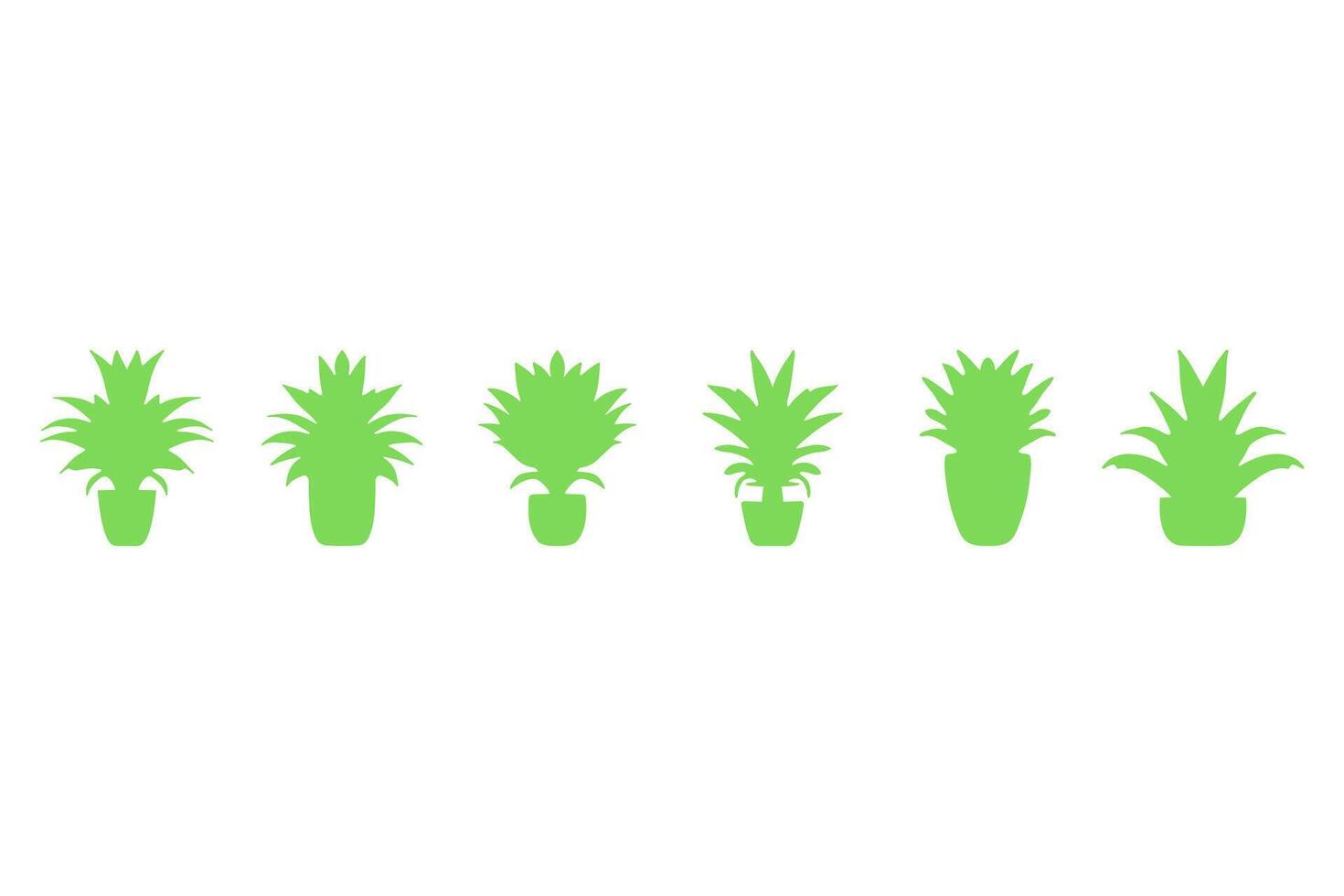 House plant illustration design set vector