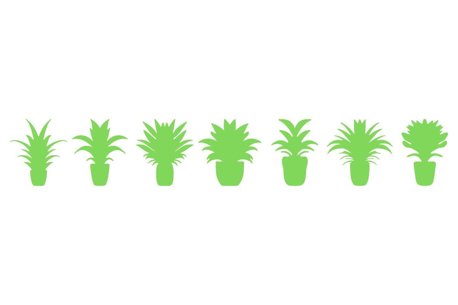 House plant illustration design set vector