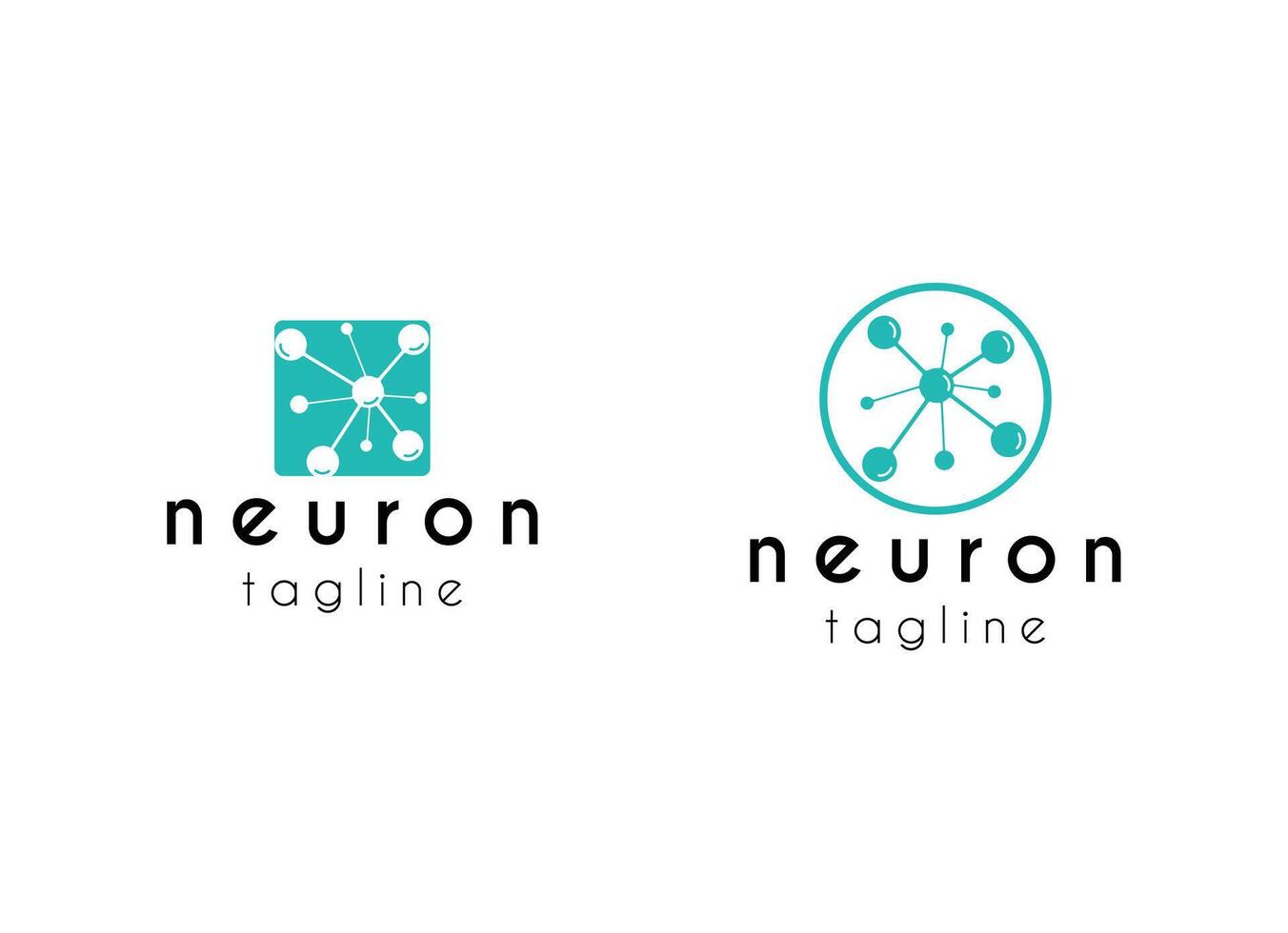 Science Neuron logo template vector