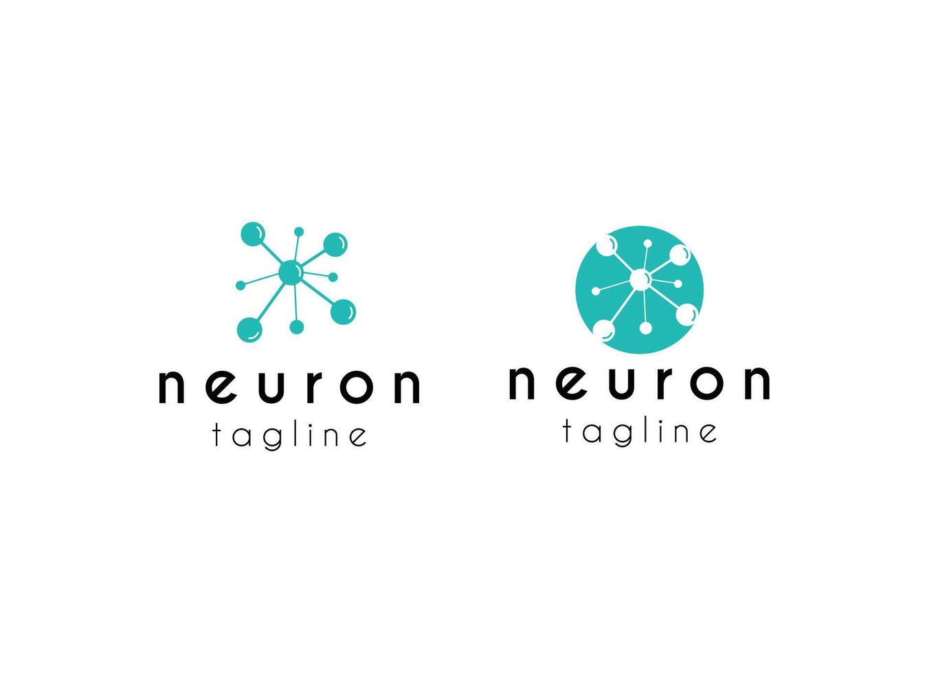Neuron logo template illustration vector