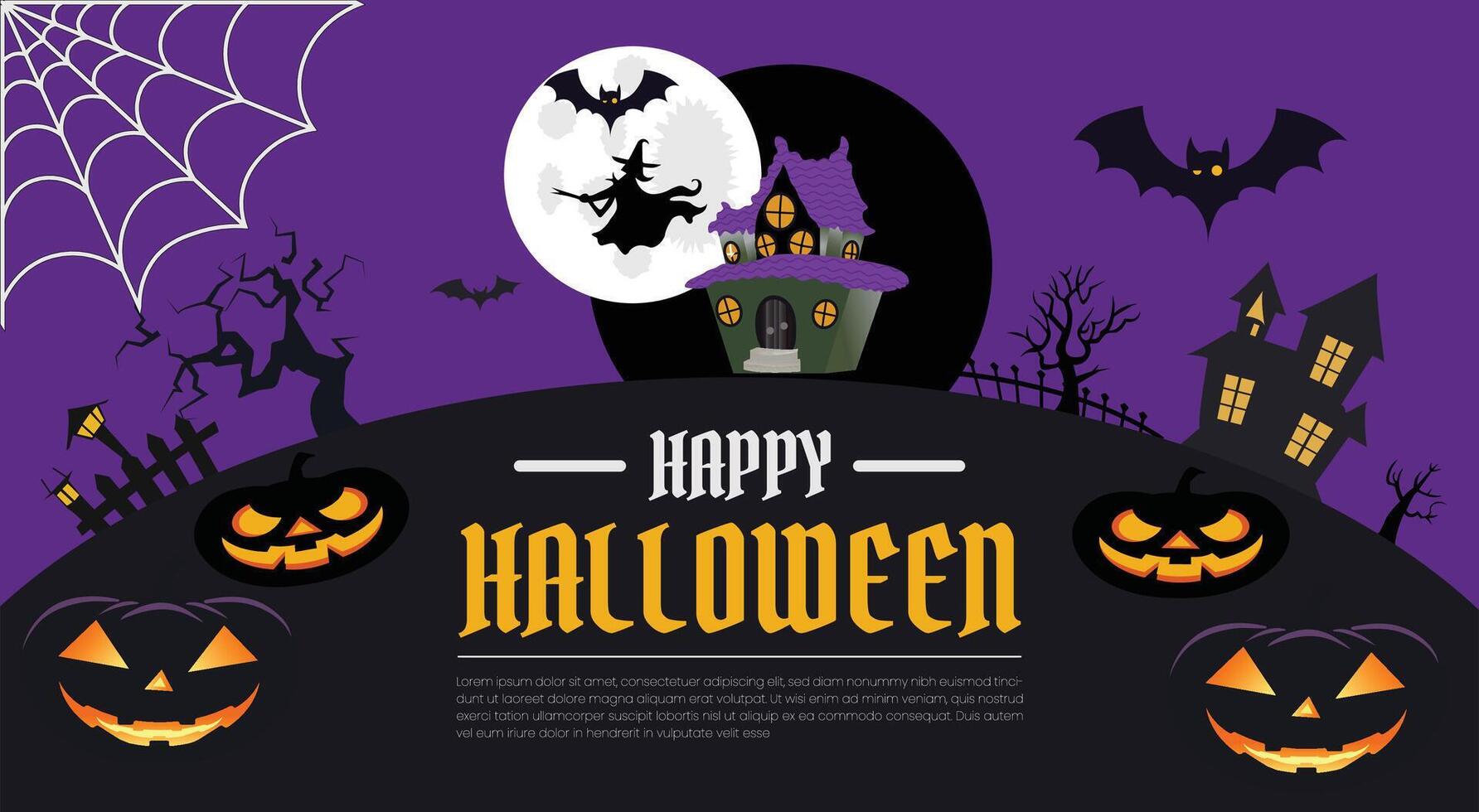 Happy Halloween day design templet design vector