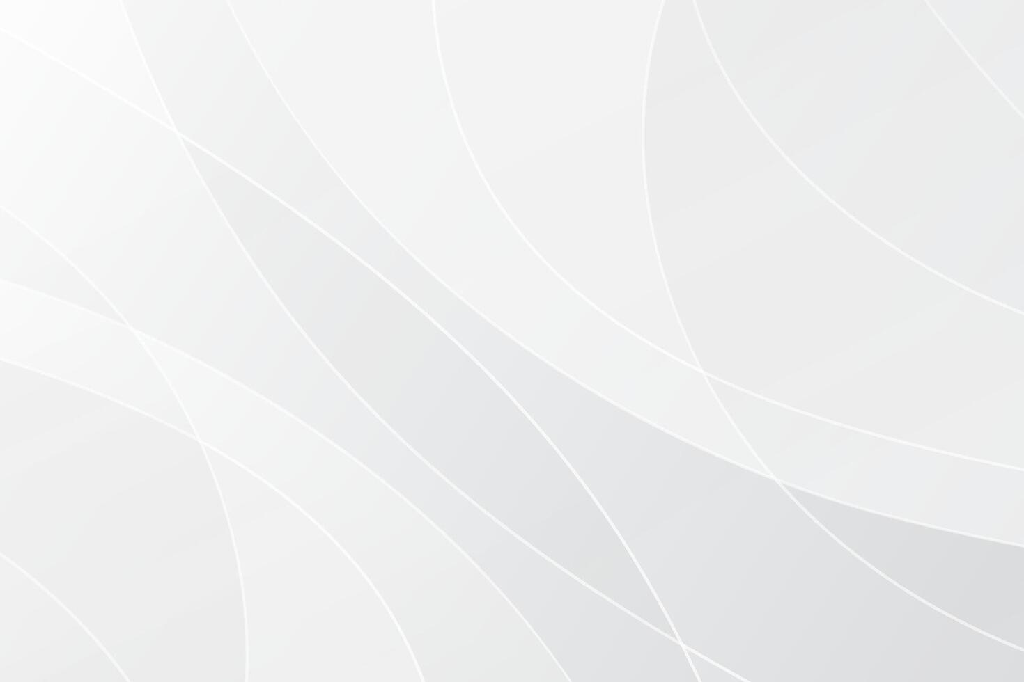 White wavy abstract business background. White and grey soft subtle background. Flowing dynamic curvy lines for websites and social media vector