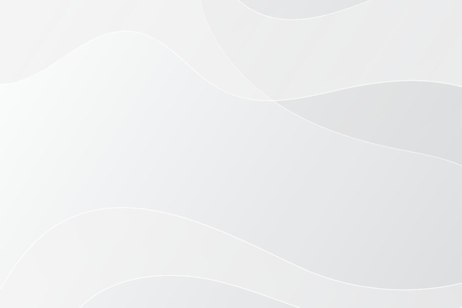 White and grey wavy abstract business background. White and grey soft subtle background. vector