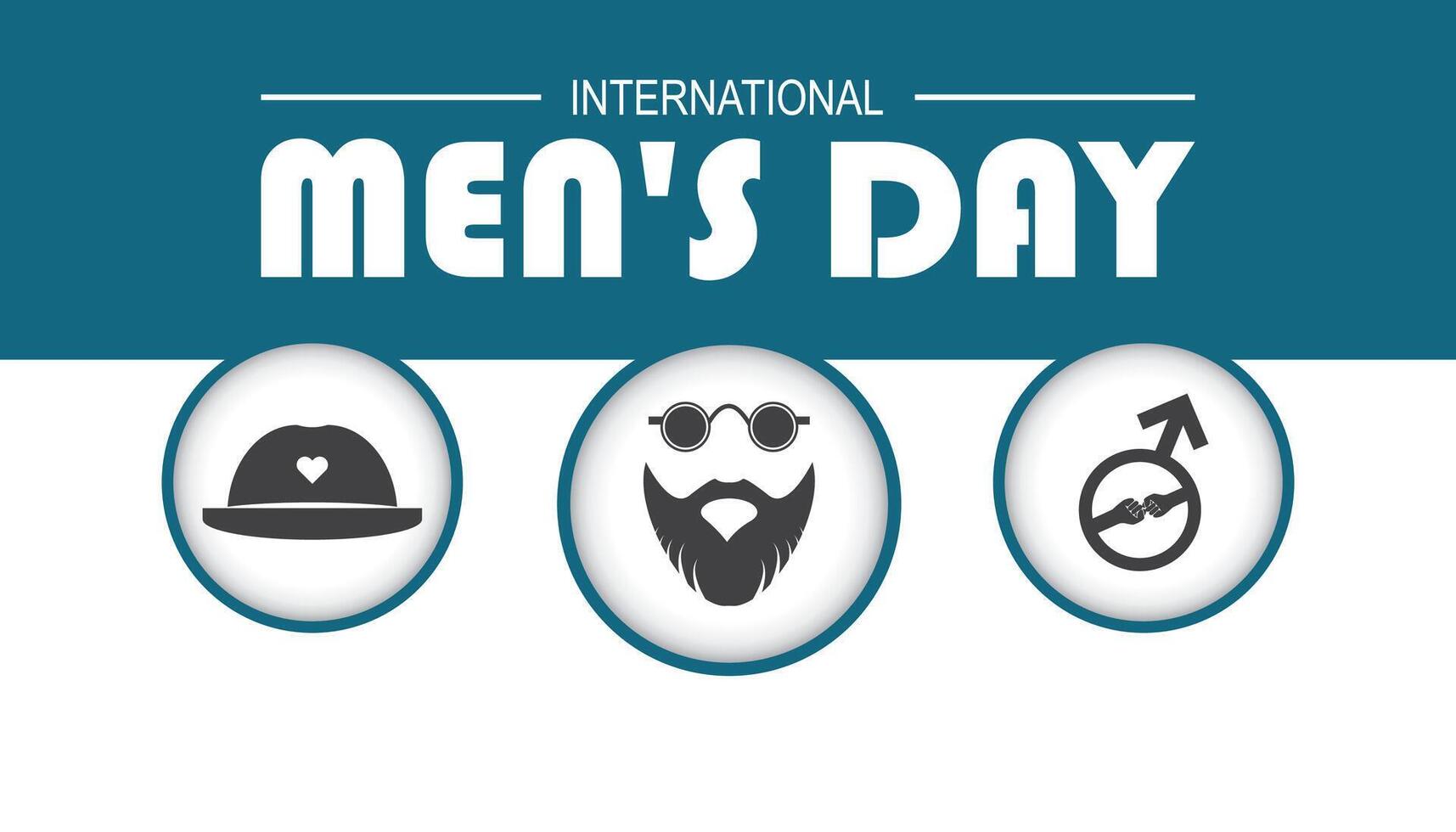 International Men's Day is observed every year on November.Holiday Awareness concept. background, placard, banner template illustration design. vector