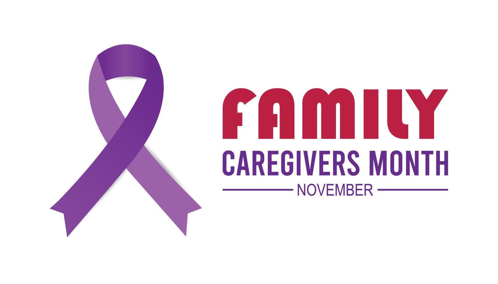 Family Caregivers month is observed every year on November. Medical Healthcare Awareness concept. background, placard, banner template illustration design. vector