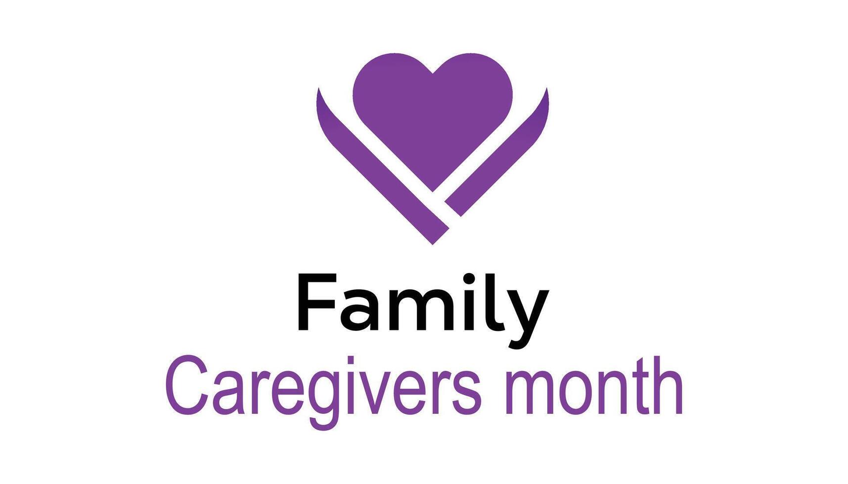 Family Caregivers month is observed every year on November. Medical Healthcare Awareness concept. background, placard, banner template illustration design. vector