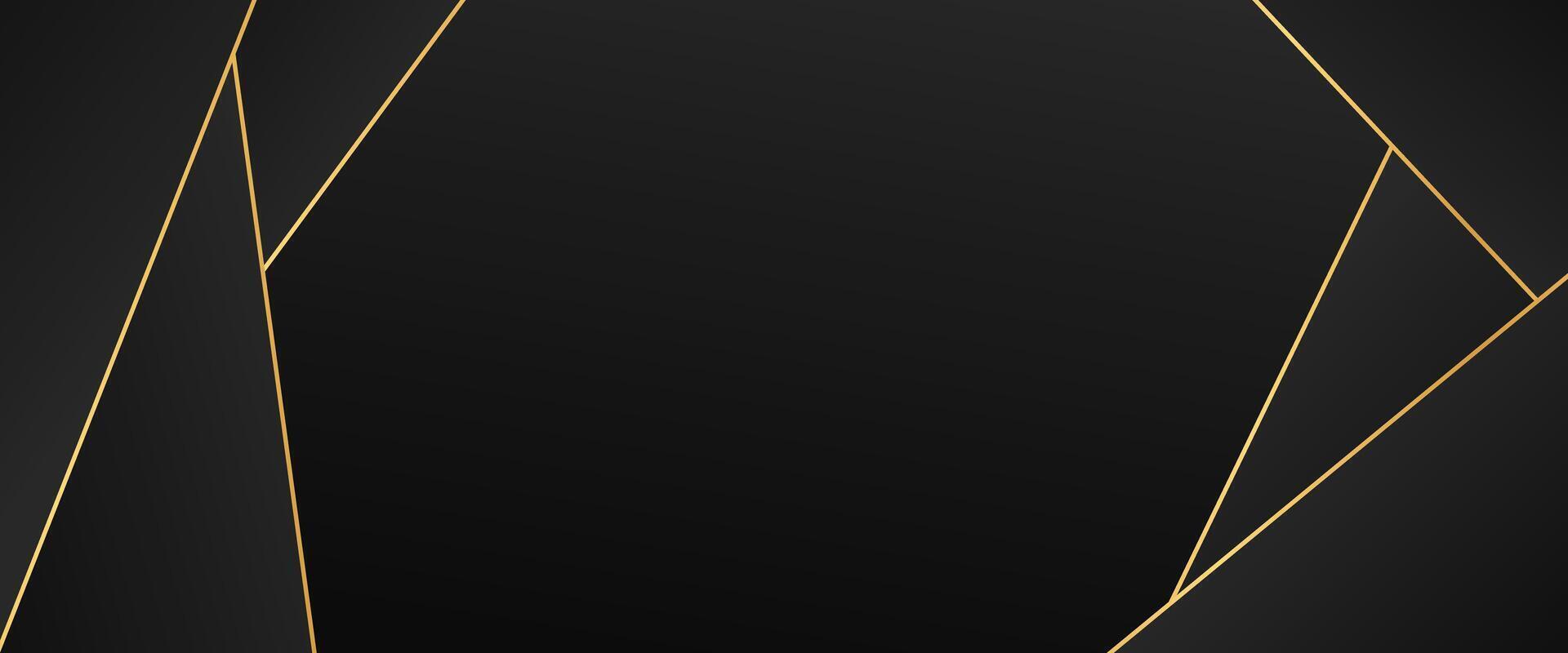 black paper-cut luxury background. Elegant banner design. illustration vector