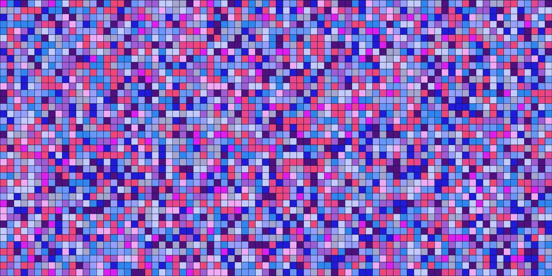 Disco ball color mosaic pattern, shiny background. Metallic sequin foil or mirror backdrop. Abstract halftone wallpaper. vector