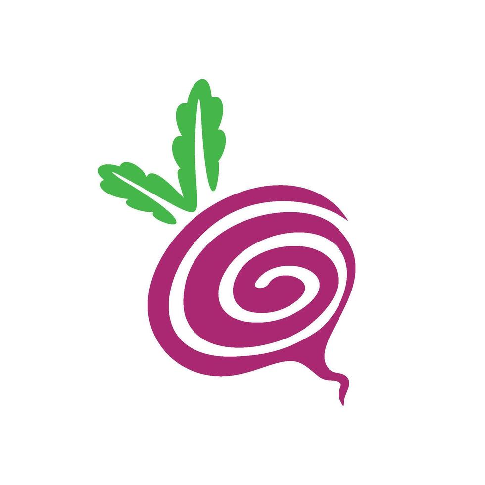 Beet or Bits - Vegetable Icon Logo Template Illustration Design vector