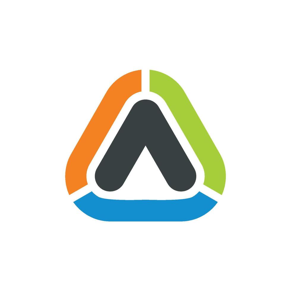 Letter A Icon Logo Template vector