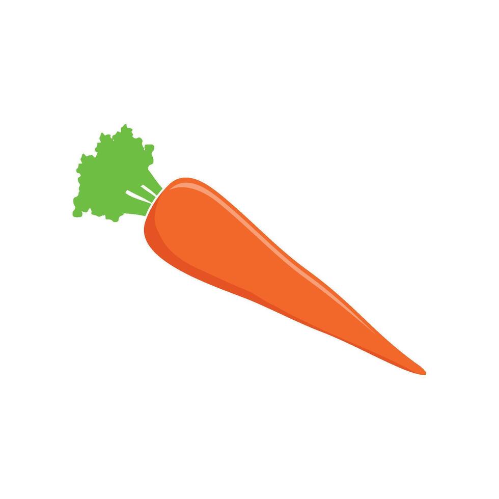 Carrot - Vegetable Icon Logo Template Illustration Design vector