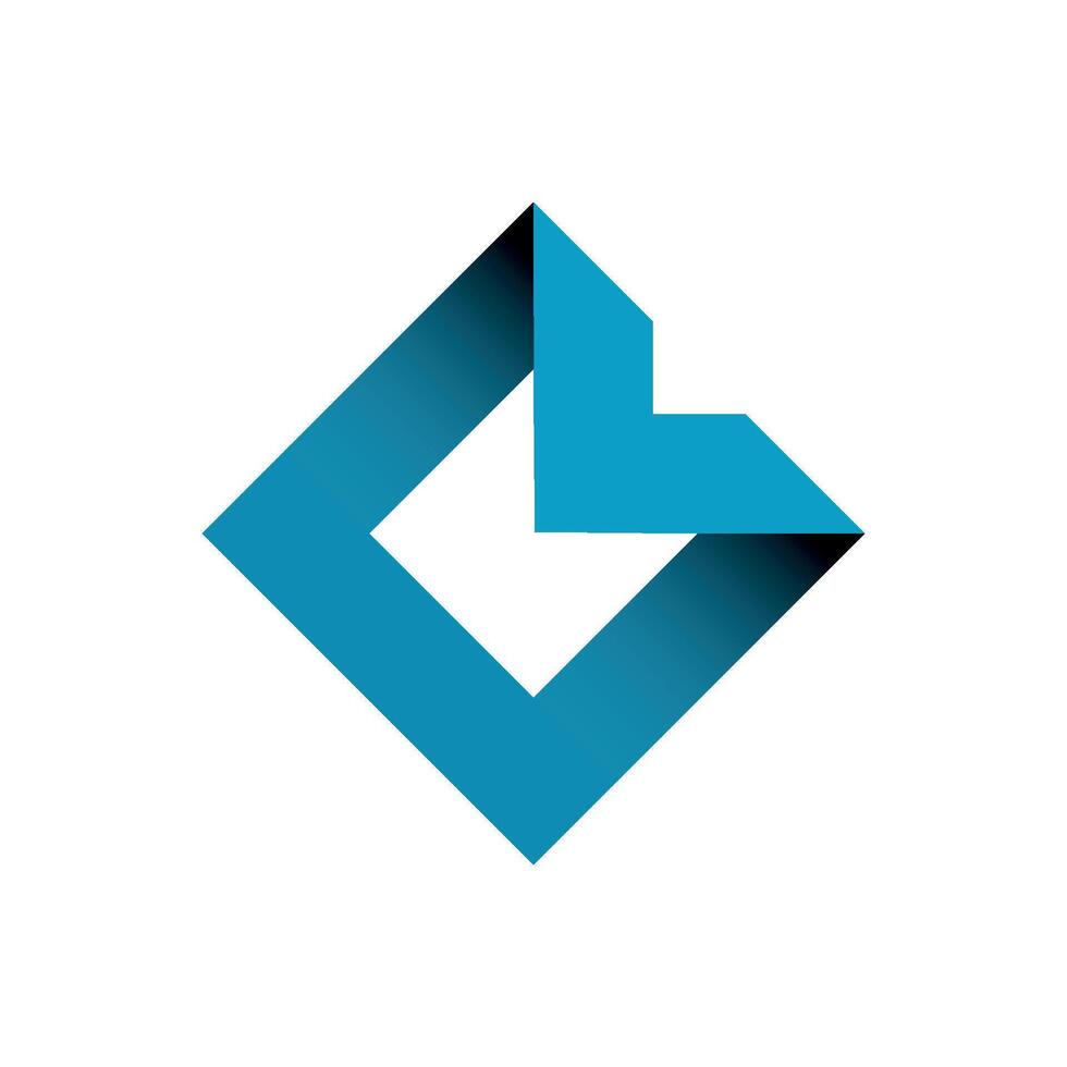 Diamond Shape Letter M Icon Logo Template vector