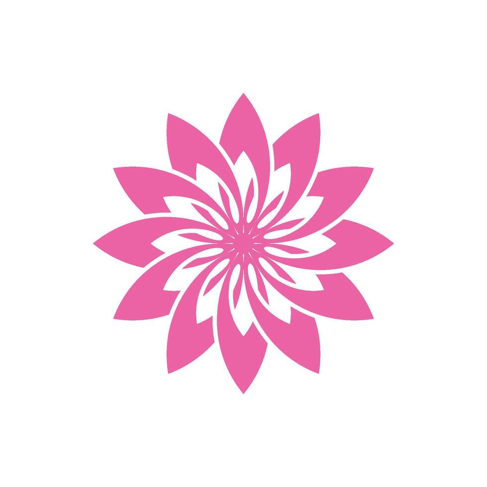 Abstract Flower Ornamental Logo Template Illustration Design vector