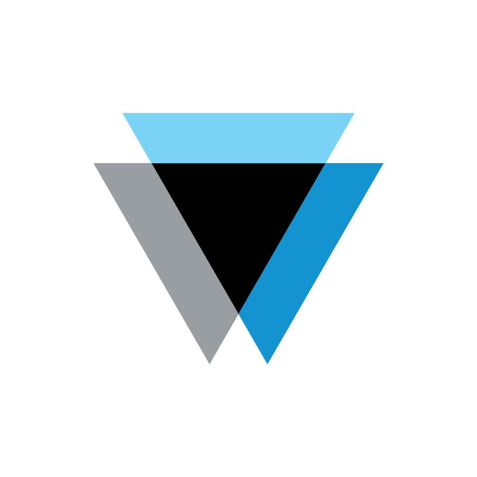 Triangle Icon Logo Template vector