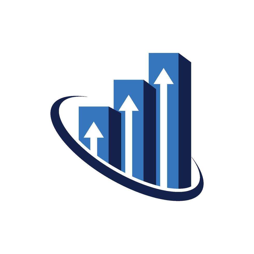 Stock Exchange Logo Template Illustration Design vector
