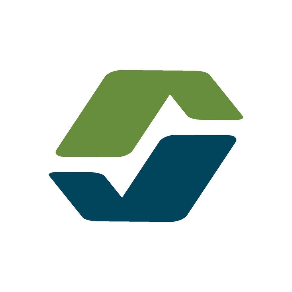 Abstract Letter S Square Shape Icon Logo Template vector