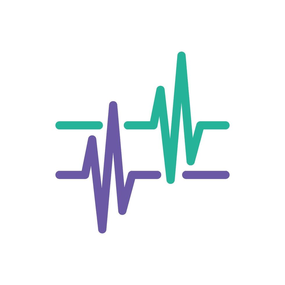 Health Care Pulse Cardiogram Logo Template Illustration Design vector
