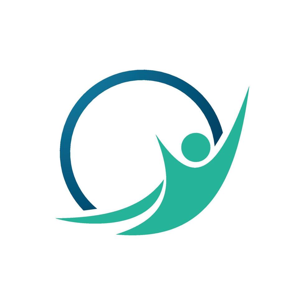 Human Shape Icon Logo Template vector