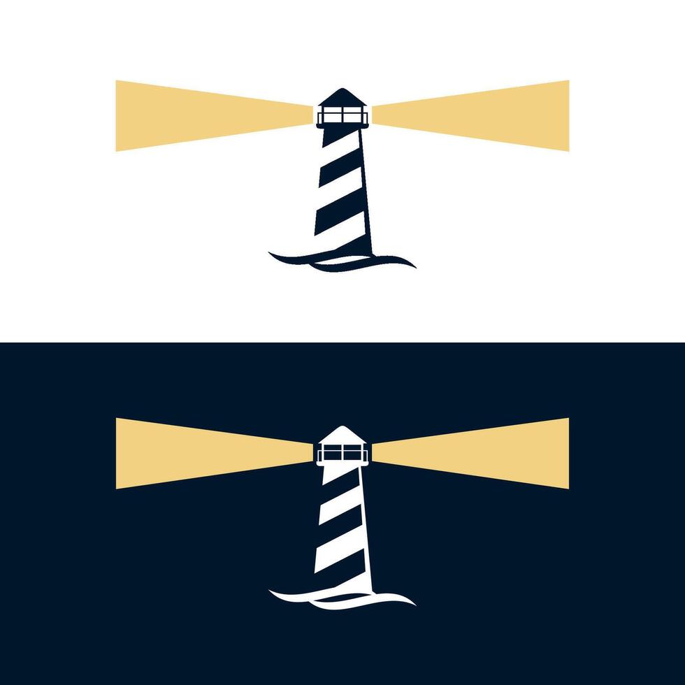 Lighthouse, Beacon Icon Logo Template vector