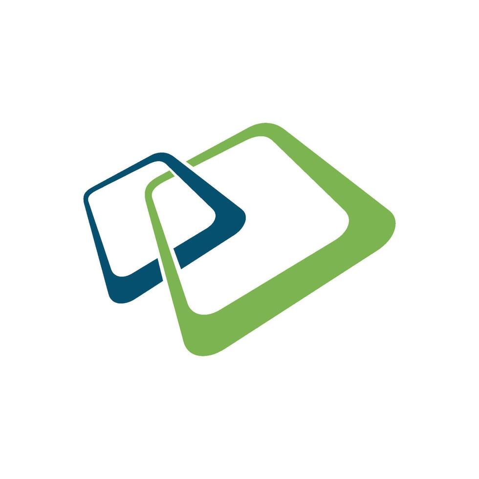 Green Blue Chain Logo Template Illustration Design vector