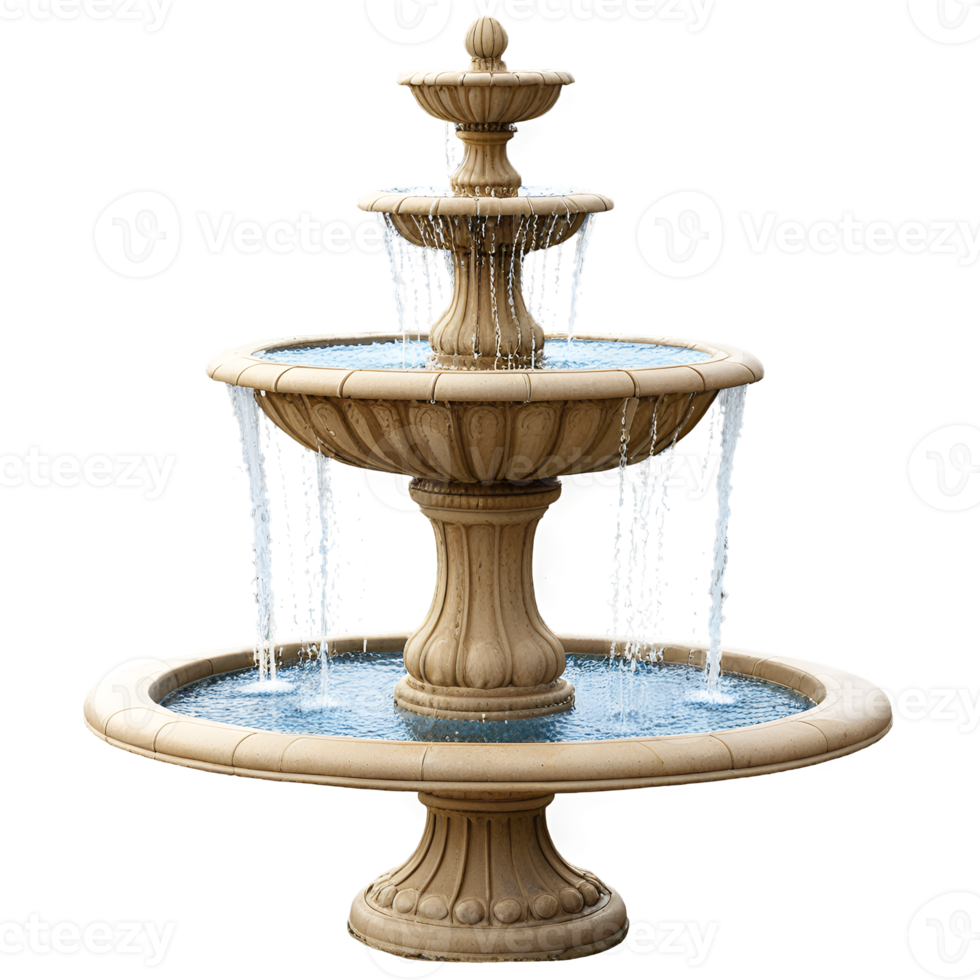Water fountain Isolated on transparent background png