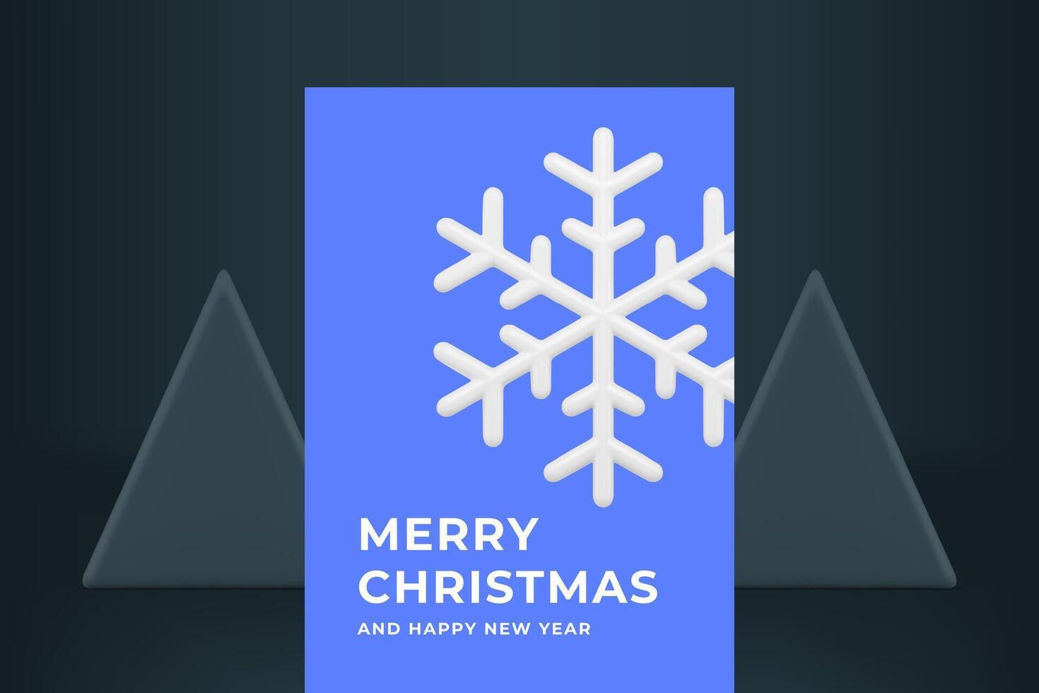 Purple premium Happy New Year greeting card template modern fashion design realistic 3d icon vector