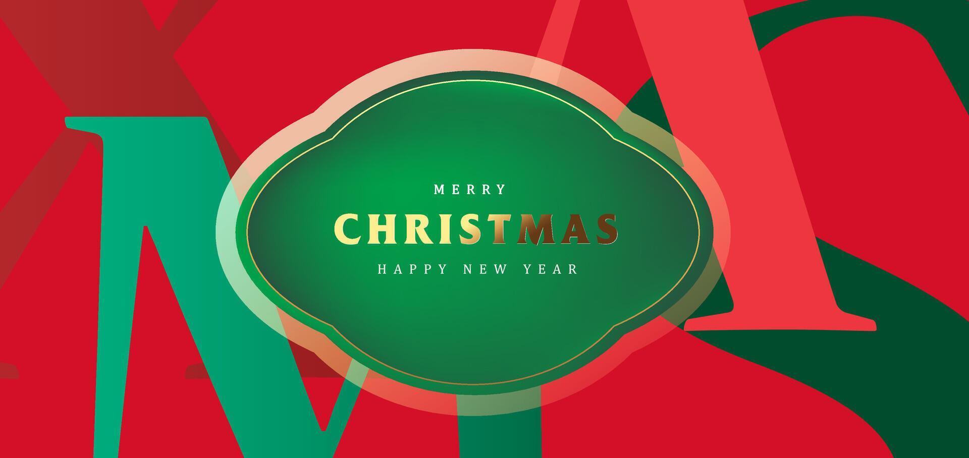 Merry Christmas and happy new year background design vector