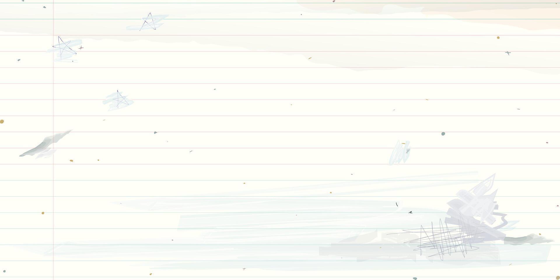 Used old notebook paper background with stained effect graphic illustration have blank space. vector