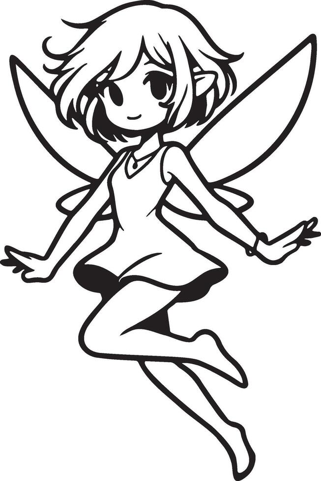 Sprite Fairy Illustration. vector