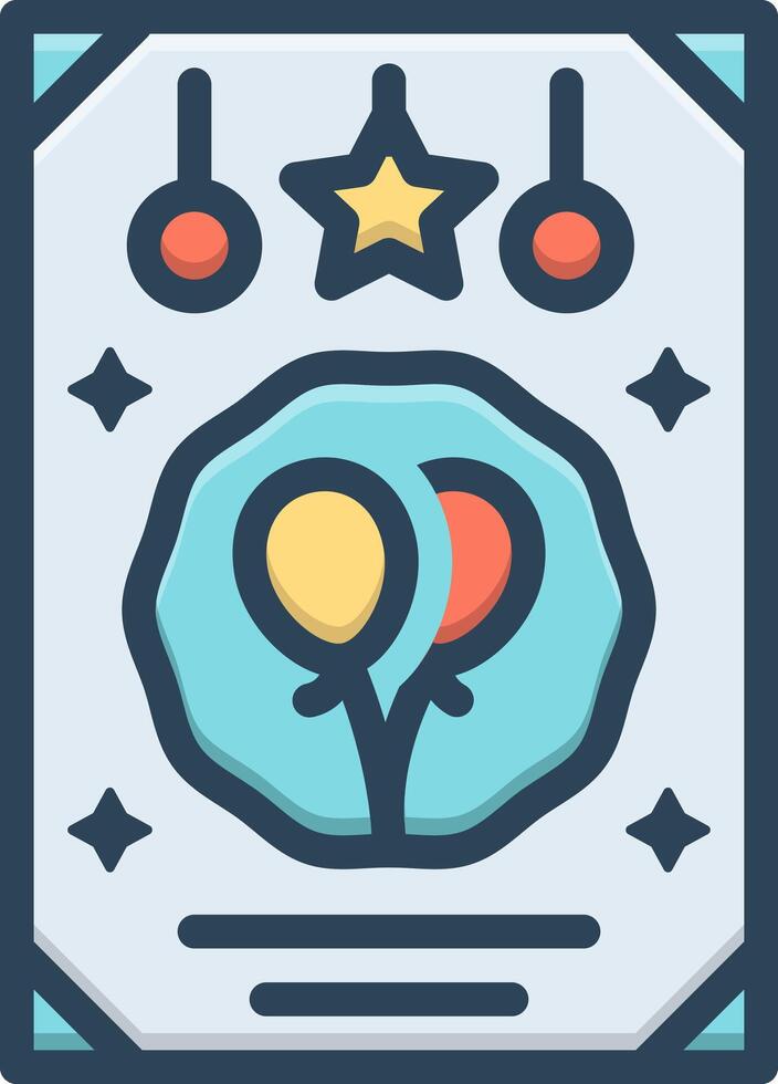 Color icon for card vector