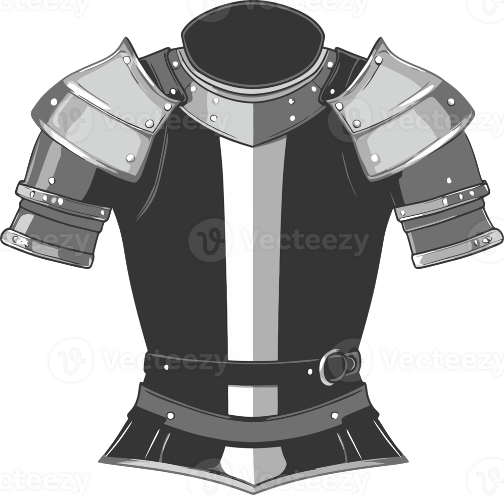 Medieval Knight Armor Illustration - Detailed of a Historical Chestplate png