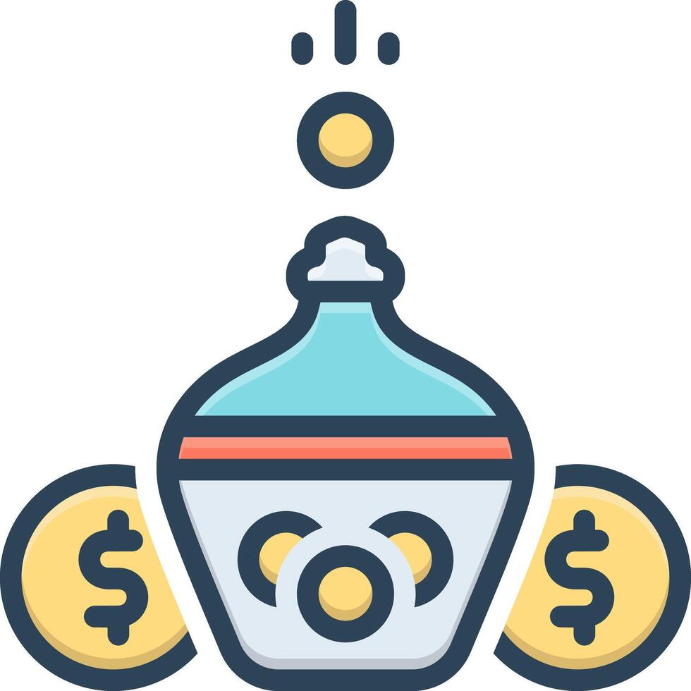 Color icon for future saving vector
